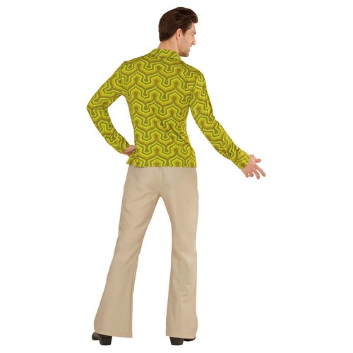 70er Jahre Hemd Saturday Night Fever Disco-Hemd Herrenhemd Schlager Kostüm L-XL - Bild 2 von 3