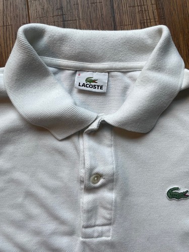 mens white lecoste polo Size 6 - Picture 2 of 5