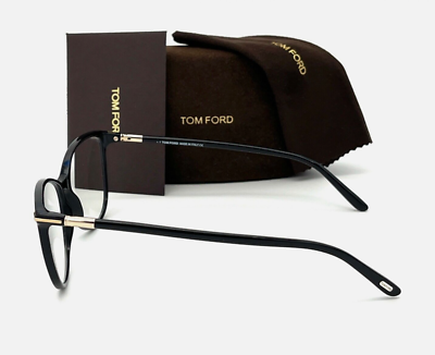 TOM FORD Eyeglasses TF 5616-B 001 54-14 Black Cat-Eye Frames w