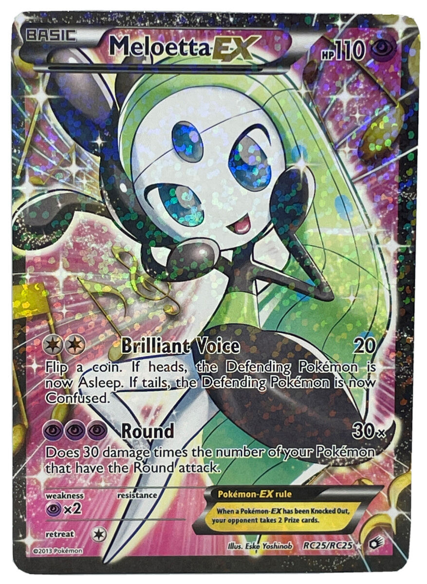 Pokémon TCG Meloetta EX RC11/RC25 Ultra Rare Black & White Legendary  Treasures