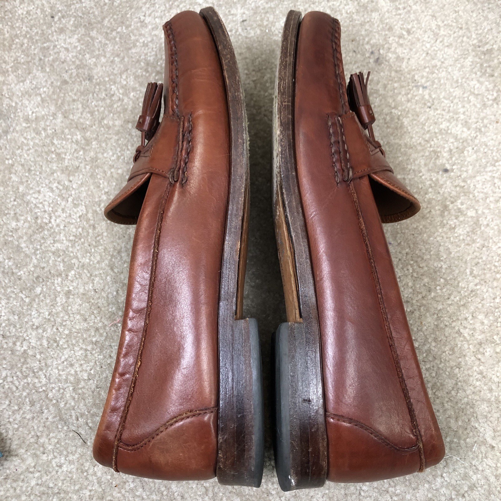 Allen Edmonds Mens Brown Leather Tassled Loafers Sz 12. Deficyt super specjalna cena, wybuchowe zakupy