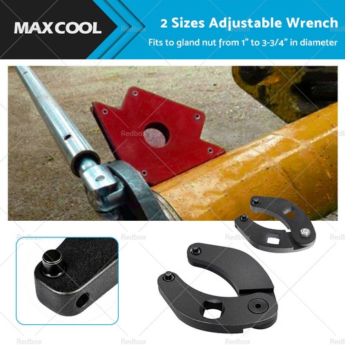 ⭐Adjustable Gland Nut Wrench 1266 +7463 Spanner Tool Set For Hydraulic Cylinder⭐ - Foto 9