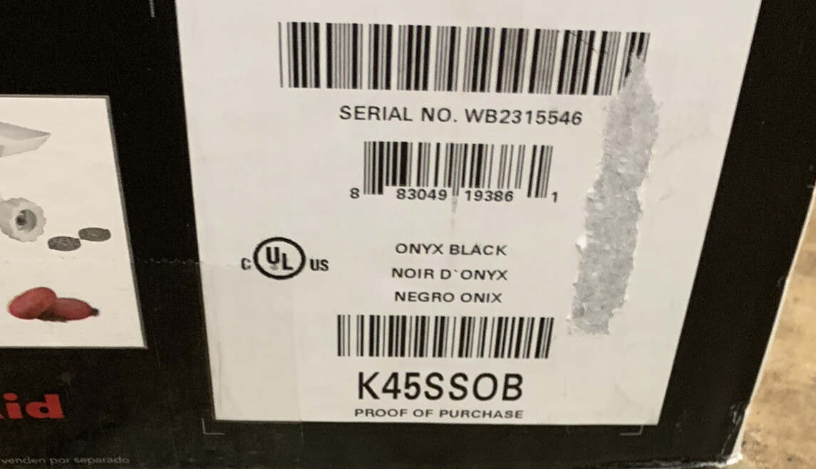 KitchenAid K45SSOB Classic Series 4.5 Quart TiltHead Stand Mixer