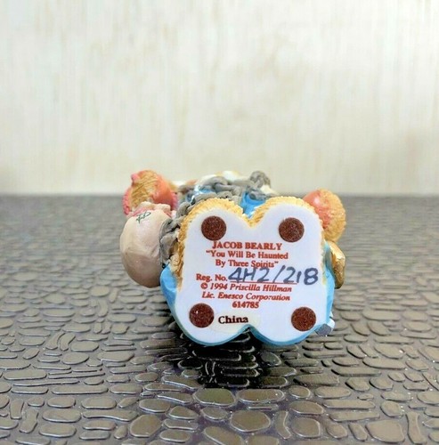 1994 Enesco Cherished Teddies "Jacob Bearly,You Will Be Haunted By Three Spirit" - Picture 5 of 5