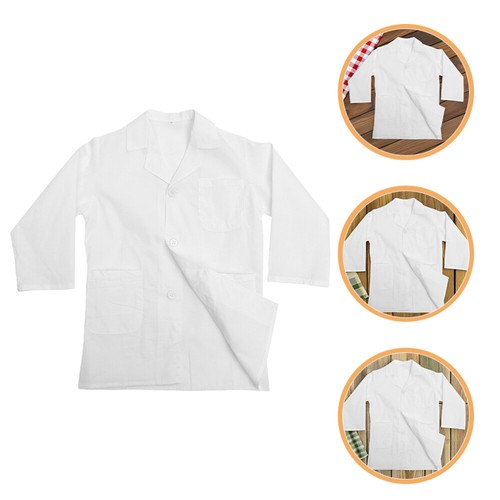 2 Sets Children's Lab Coat Primary School Toddler Career Costume