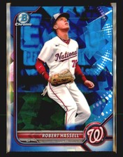 2022 Bowman Draft Sapphire Edition #BDC-169 Robert Hassell Washington Nationals