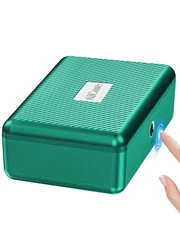 AICase Biometric Fingerprint Storage Box, Portable Security Box for Money Jew...