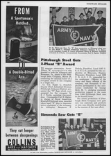 1943 Collins Co. Collinsville CT Sportsmans Hatchet & Double Bitted Axe Print Ad
