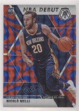 2019-20 Panini Mosaic NBA Debut Reactive Blue Prizm Nicolo Melli #279 00oy