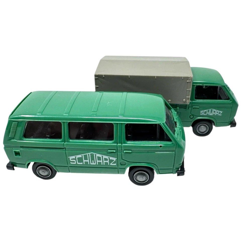 2x ROCO VW Bus SCHWARZ 1550+1534 T2 1993 1:87 H0 Modellauto INKgrafiX TOYS A332 - Bild 4 von 4