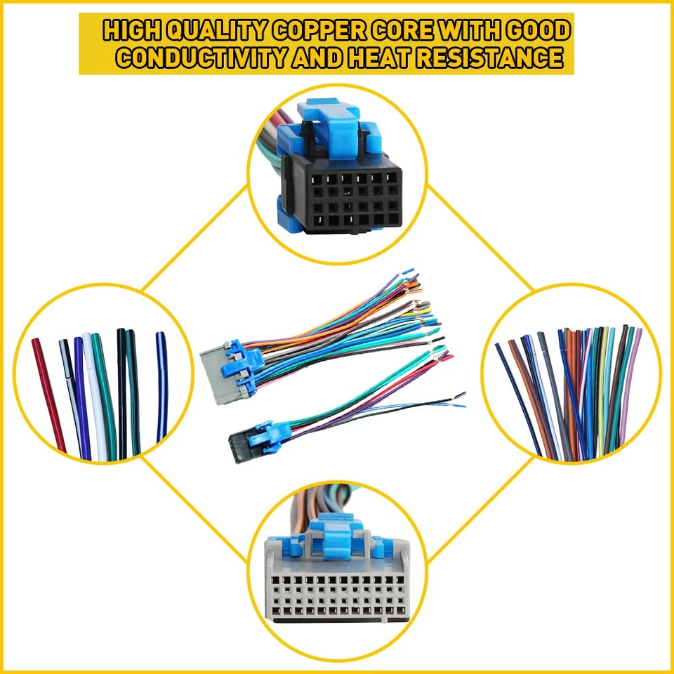 Arnés de cableado estéreo de radio de CD de fábrica para GMC 2002-up Foto 4 de 4