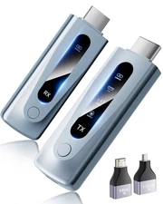 2025 Upgraded Wireless HDMI Transmitter and Receiver 328FT/100M, Plug  Play P...