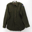 VTG WWII US Army Shirt Small Green Air Force USAAF Uniform Military Wool 1940s *