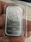 1 Troy Ounce Silver Bullion Bar .999 Buffalo