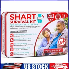 Funny Shart Survival Kit Poop Prank Gift Set w/ Wipes & Underwear,Christmas Gift