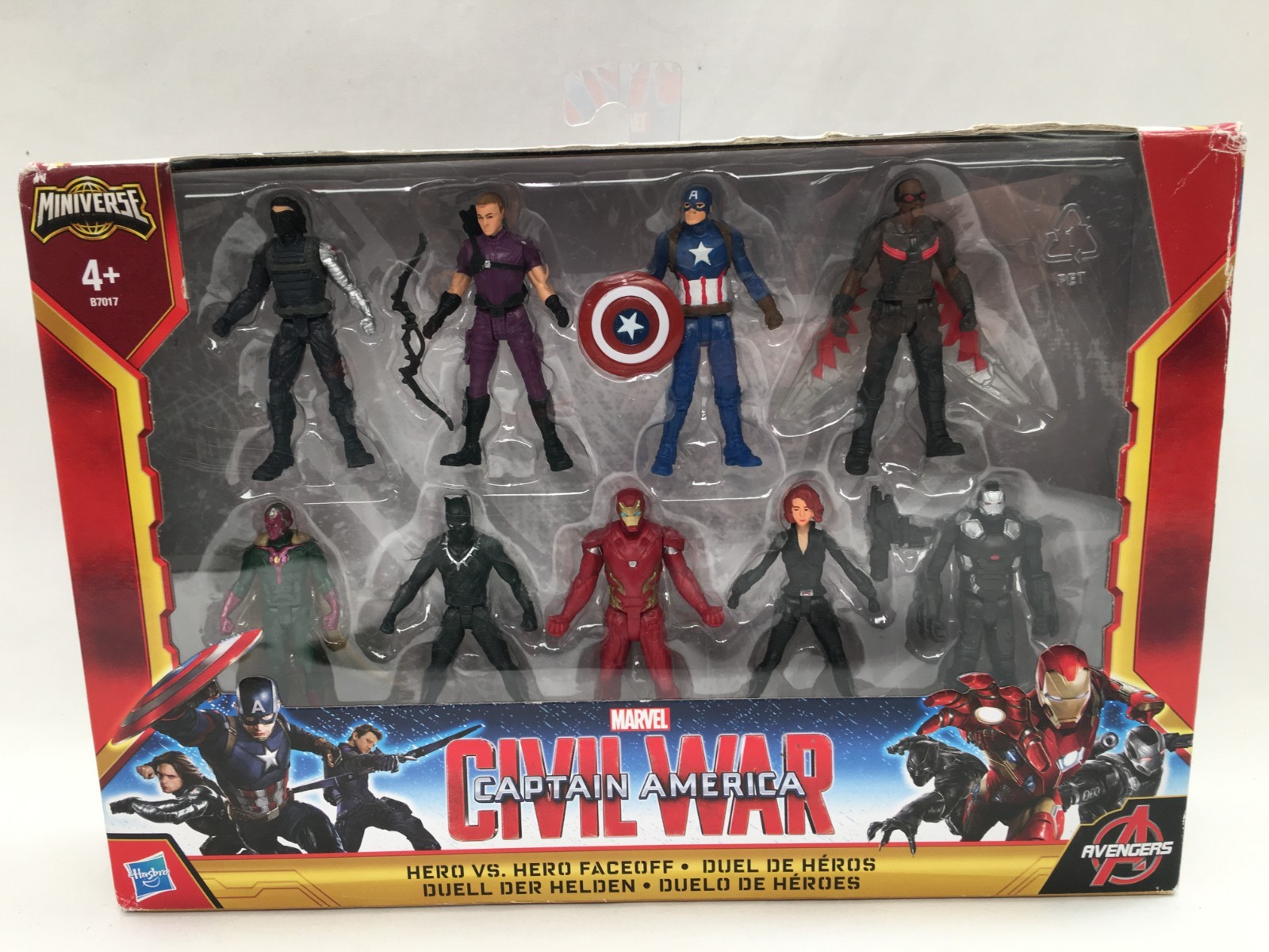Marvel Miniverse Civil War Captain America Hero vs Hero Faceoff Set of Figures