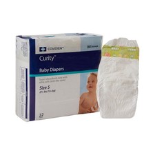Cardinal Health Wings Baby Baby Diaper Size 5 / X-Large Over 30 lbs. 80048A 176