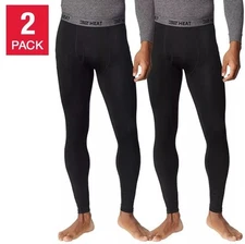 32 Degrees Heat Men's Base Layer Pant 2-Pack New Size S