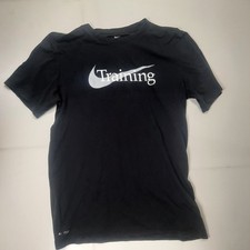 Nike DRI-FIT Training Short Sleeve T-shirt in Black, Men's Size Small