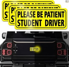 Reusable Reflective Car Magnet Stickers 3-piece Set For Bumper Color Style 5