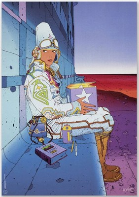S*7様 MOEBIUS ポスター　メビウス　starwatcher Starwatcher Frontiere by Moebius Jean Giraud Art Print Ltd Edition