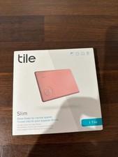 Tile Slim Universal Bluetooth Tracker - Pink - Brand New Wallet Size