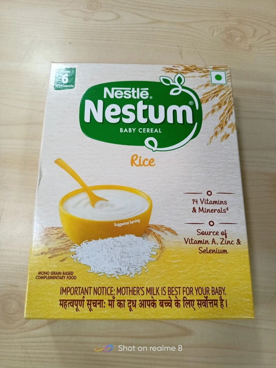 3*NESTUM Baby Cereal – From to 12 months, Rice, 300g expiry 06