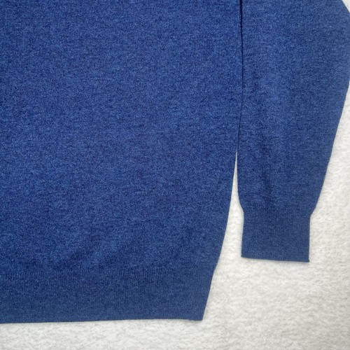 J. Press Blue V-Neck Wool Sweater 100% Geelong Lambswool Size Medium Eur 50/42” - Picture 9 of 13