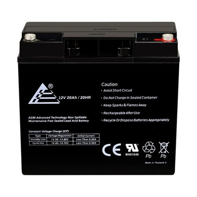 NEW 12V - 20AH SEALED LEAD ACID BATTERY: CB19-12, UB12200, LC-RD1217P