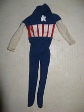 1966 Captain Action Vintage Ideal 12 Captain America Jumpsuit
