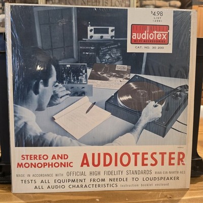 Audiotex Audiotester Stereo/Mono Audiophile Test 1959 NEAR MINT With Instruction