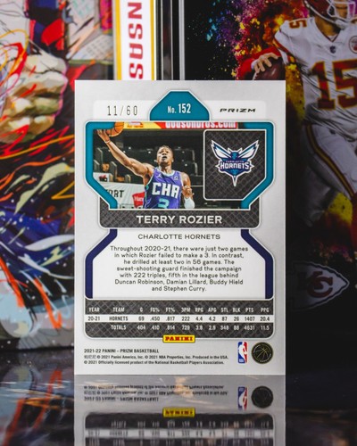 2021-22 Panini Prizm #152 Terry Rozier Orange Wave Prizm/60 - Imagen 2 de 2