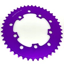MCS BMX Chainring, OLDSCHOOL GT BMX SE 5 BOLT PURPLE ALLOY USA MADE 39T NEW