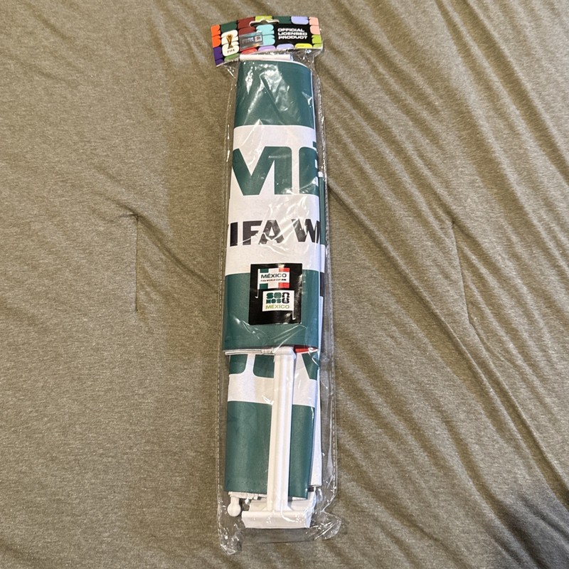 FIFA World Cup 2026 Official Merch Car Flag 2 Flags Double Sided Mexico