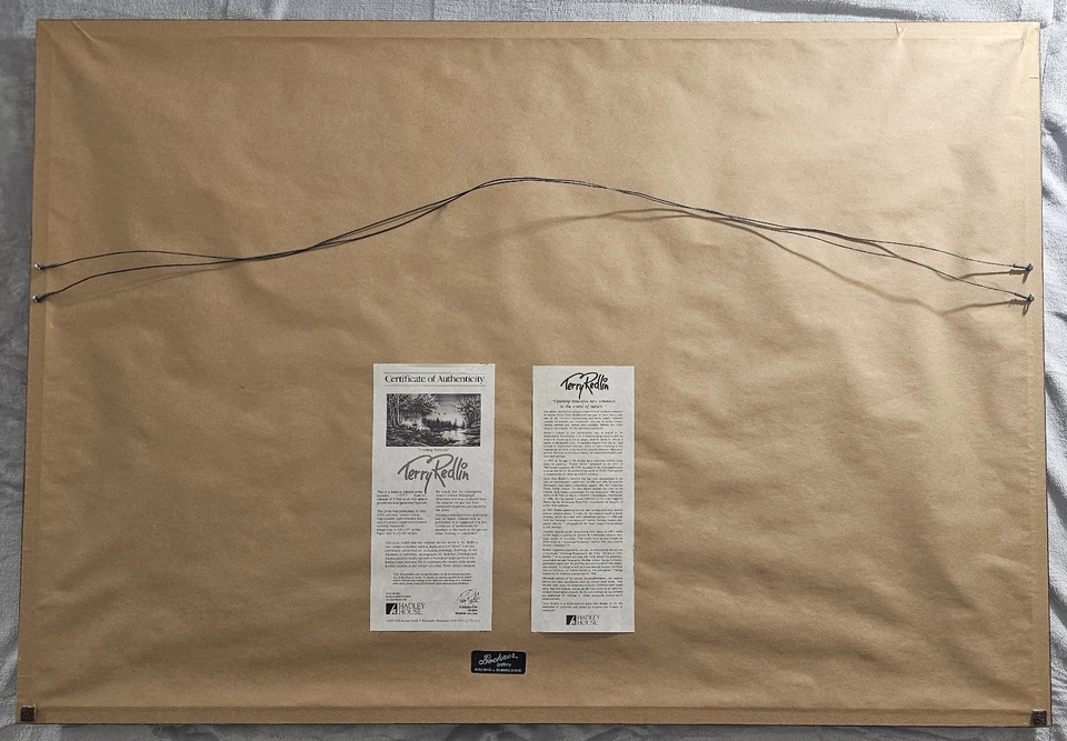 TERRY REDLIN "Evening Solitude" Large Framed Limited Numbered Print #1883 w/COA - Image 4 of 4