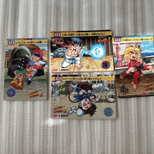 Street Fighter II Carddass partie 1 série complète de 21 cartes rares vendre