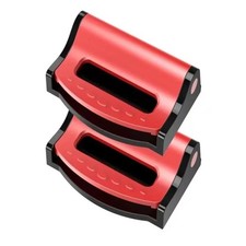 2pcs Car Seat Belt Adjuster Clips Universal Adjustable Strap Holder Abs Plastic