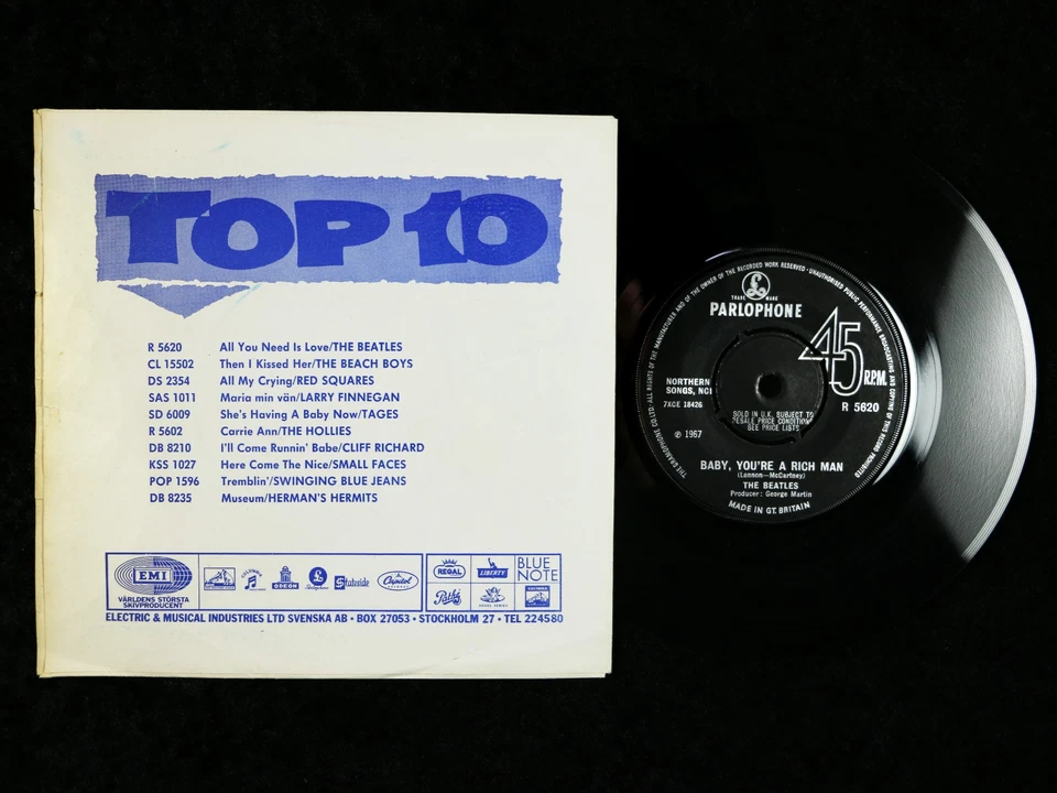 THE BEATLES - DENMARK - MONO - 7" SINGLES - SAMMLUNG (3) - Bild 3 von 4