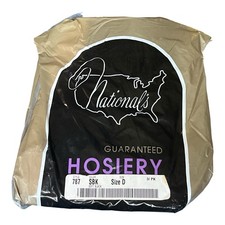Vintage National s Hosiery 3 Pairs Size D Color Soft Black NEW A1-14