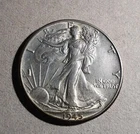 1945 50C Walking Liberty Half Dollar 90% silver