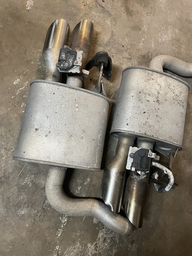 2018-2023 Ford Mustang GT S550 Pair Quad Tip Mufflers Active Actuators 2893