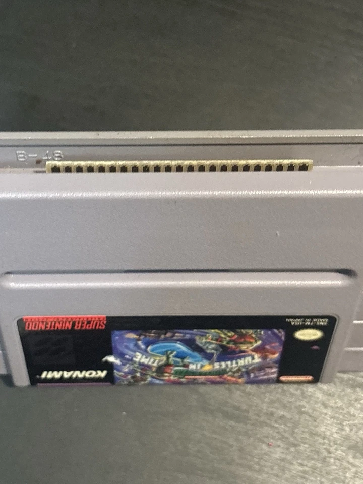 Teenage Mutant Ninja Turtles IV: Turtles in Time (Super Nintendo SNES, Untested! - Image 2 of 3