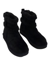 Koolaburra by UGG Black Barlee Suede Ankle Boot Womens Size US 9M EU 40