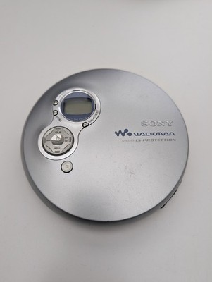 SONY Walkman D-EJ7555 Tragbarer CD Player Silber gebraucht !FUNKTIONIERT!