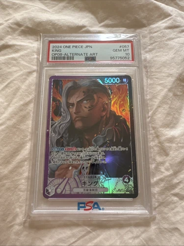 PSA 10 King OP08-057 One Piece Alt Japanese Jpn Leader