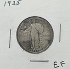 1925 U.S. Standing Liberty Quarter Dollar 90% Silver Type Coin