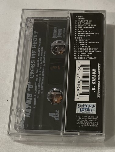 Cross My Heart [PA] by Natris-G (Cassette, 2001, Shattered Dreams) SEALED - Picture 2 of 3