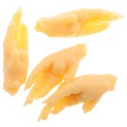  4pcs Artificial Chicken Feet Simulation Chicken Feet Model Lifelike Plastic