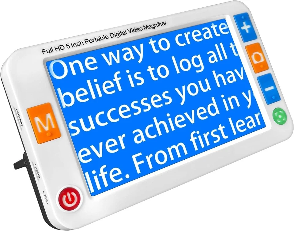 Lupa inovadora de 5 polegadas para deficientes visuais - Zoom 32X, tela transparente - Imagem 3 de 4