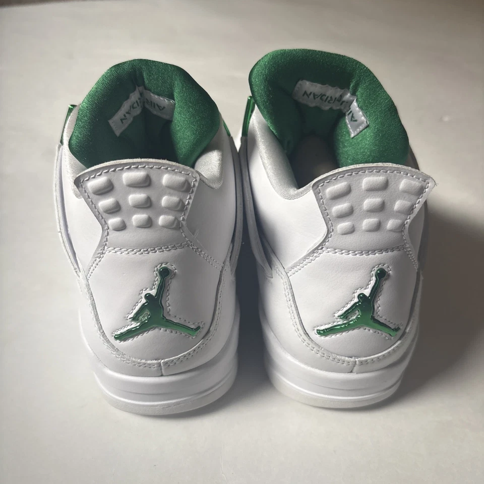 耐克 Air Jordan 4 Retro 'Green Metallic' 2020 男式 9 运动鞋 CT8527-113 无盒 — 第 3/4 张图片